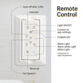 76 Inch With 18W Dimmable Led Light Remote Control 8 Solid Wood Blades Black For Living Room Black Metal & Wood