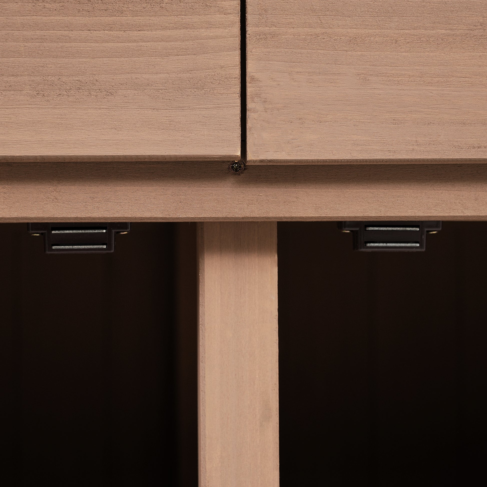 Assembly 65Inch Garden Potting Bench Table, Fir Wood Workstation With Storage Shelf, Drawer And Cabinet, Brown Brown Water Resistant Frame Garden & Outdoor Rustic Wood