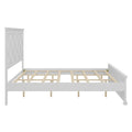 Coastal Farmhouse Solid Wood King Size Bed Frame,Antique White Box Spring Not Required King Antique White Wood Bedroom Farmhouse,Traditional,Vintage Bed Frame Wood