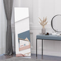 Homcom Full Length Glass Mirror, Freestanding Or Wall Mounted Dress Mirror For Bedroom, Living Room, Bathroom, 19.75