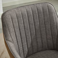 Ts Leisure Chair Dining Chair Light Grey Camel Oak Linen