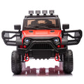 24V Kids Ride On Car W Parents Remote Control,400W Motor,Four Wheel Suspension,Adjustable Speed,Usb,Mp3,Music,Bluetooth,Large Display Screen,Power Display,Portable Handle,Safety Belt For Kids Aged 3