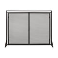 Fireplace Screen Black Iron