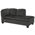 Sofa Charcoal Fabric 6 Seat