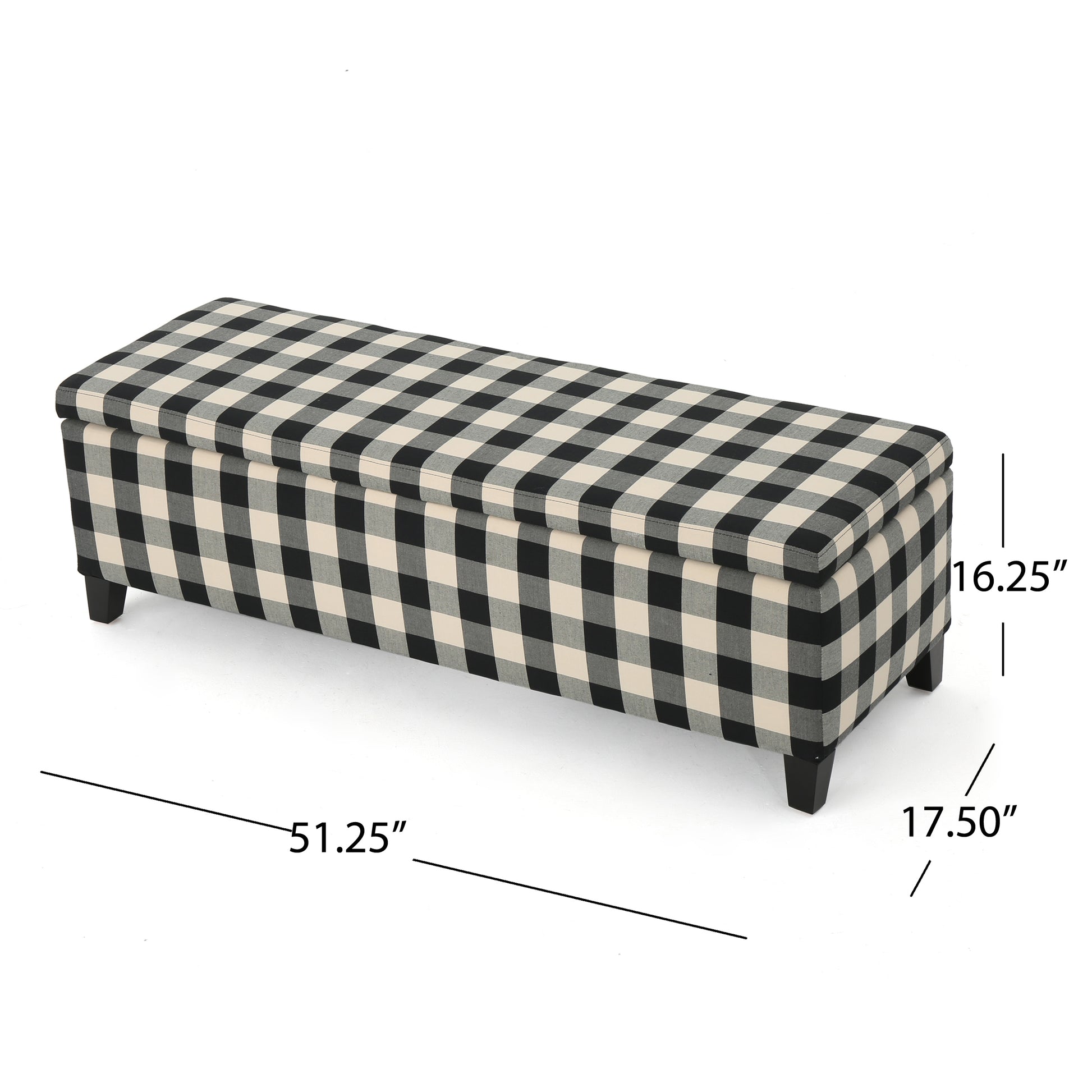 Ottoman Black Fabric