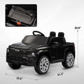 Qaba 12V Kids Electric Car, Chevrolet Silverado Ev Rst Licensed Ride On Car With Parent Remote Control, Spring Suspension, Soft Start, Training Wheels, Led Lights, Music, Mp3, 3 Speed, Black Black