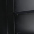 30 Inch Black Bathroom Vanity With Ceramic Sink And Large Storage Ideal Choice For Small Bathrooms Black Bathroom Solid Wood Mdf