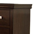 Designer Wooden Dresser In Transitional Style, Brown Cherry Brown Wood