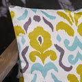 Yellow Flower Outdoor Square Pillow Multi Fabric