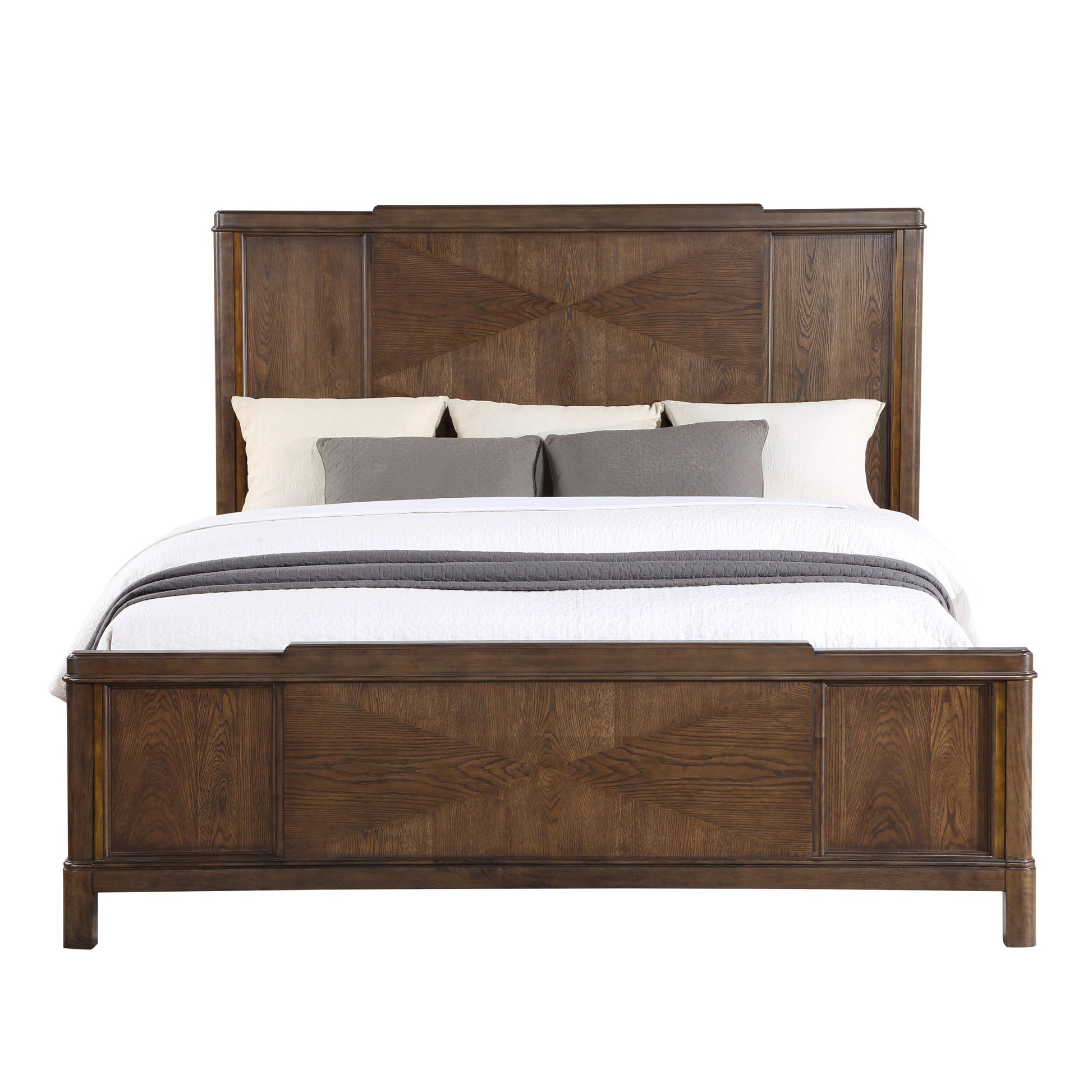 Milan 4 Piece King Bedroom Set Dark Brown King Dark Brown 4 Piece Set Wood