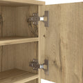 Bay Area Pantry, Two Door Cabinets, One Drawer, Four Adjustable Metal Legs Beige Kitchen Contemporary Melamine Engineered Wood
