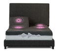 Goodvibesleep Ease Flex Head Mattress And Adjustable Base Comfort Ensemble, Queen Size Gray Foam Queen