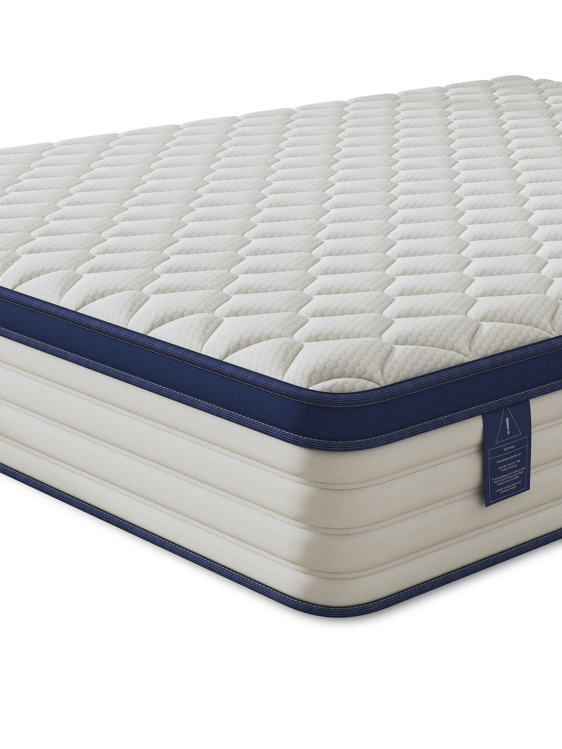 Mattress Home Mattress Bedroom Mattress Double Mattress Gel Memory Cotton Mattress Full Size Mattress Roll Pack Compression Mattress Box Mattress White Blue Foam Spring Queen