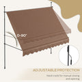 Outsunny Manual Retractable Awning, 118