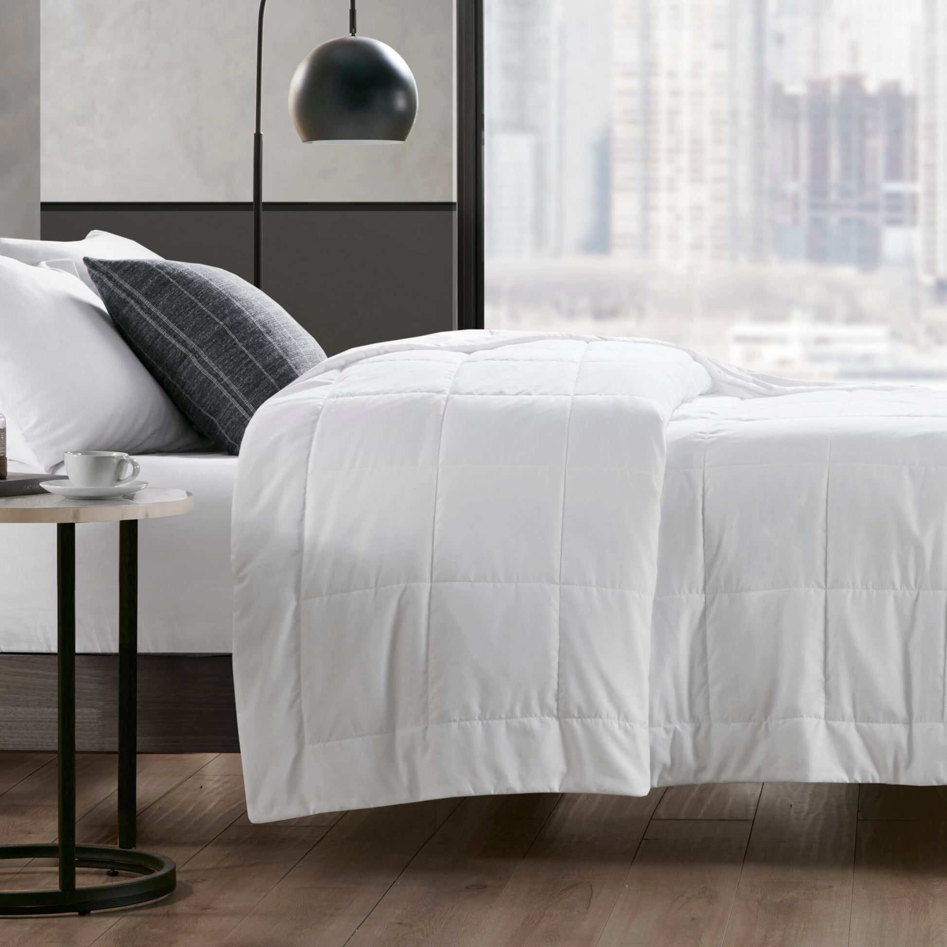 Down Alternative Blanket White King White Polyester