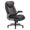 Classic Gray Bonded Leather Upholstered Office Chair With Adjustable Armrest, Height And 360 Degree Swivel, Office Room Furniture Caster Solid Gray Office Rectangular Contemporary Office Chairs Solid Back Bonded Leather Adjustable Height Plywood