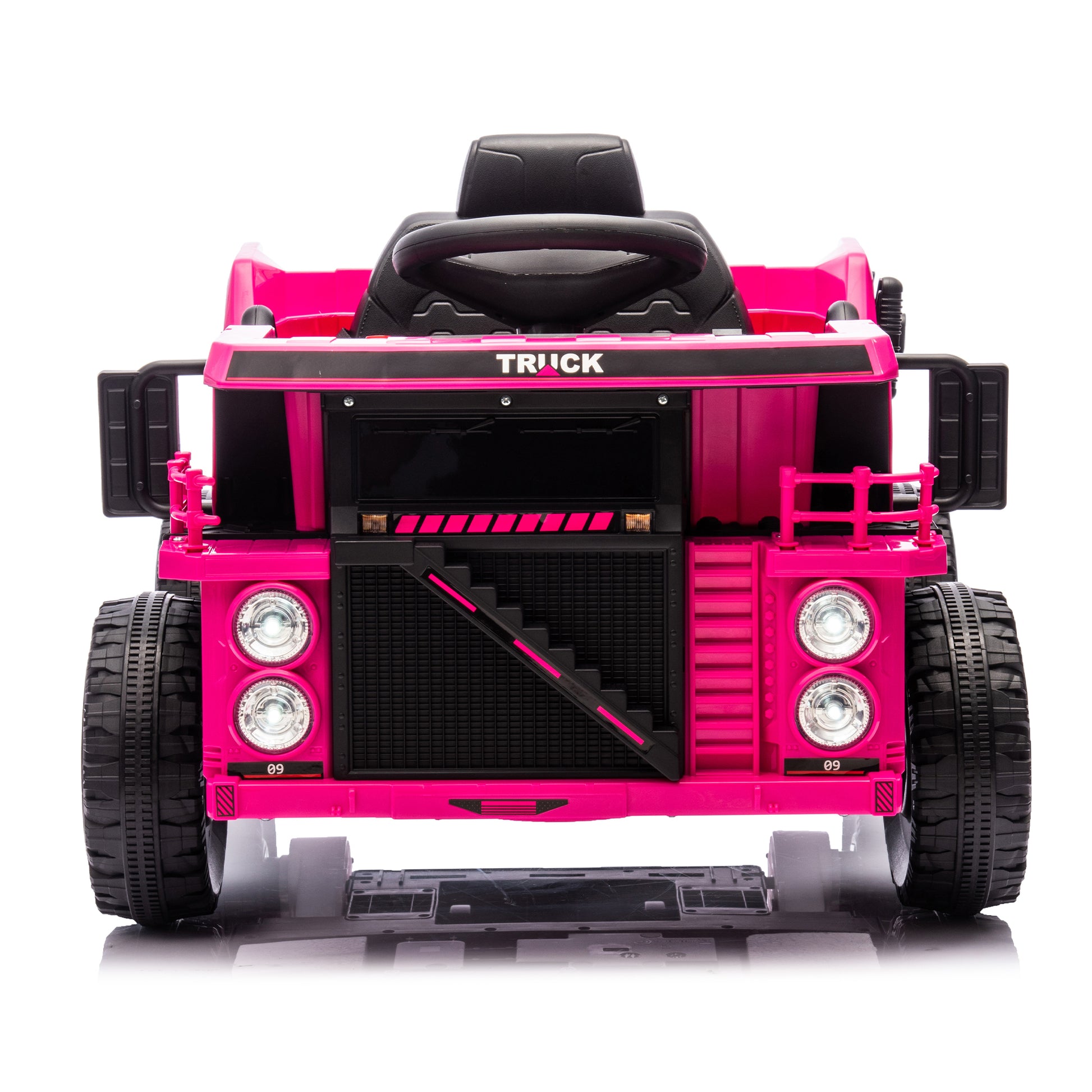 12V Kids Ride On Dump Truck W Parents Control,2Wd,Rear Wheel Suspension,Electric Dump Bed And Extra Shovel,Multimedia Function With Bluetooh And Music,Volume&Speed Adjustment,Led Light For Kids 3 5. Pink Polypropylene