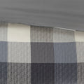 7 Piece Herringbone Comforter Set Grey Queen Queen Grey Polyester