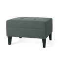 Ottoman Dark Gray Fabric