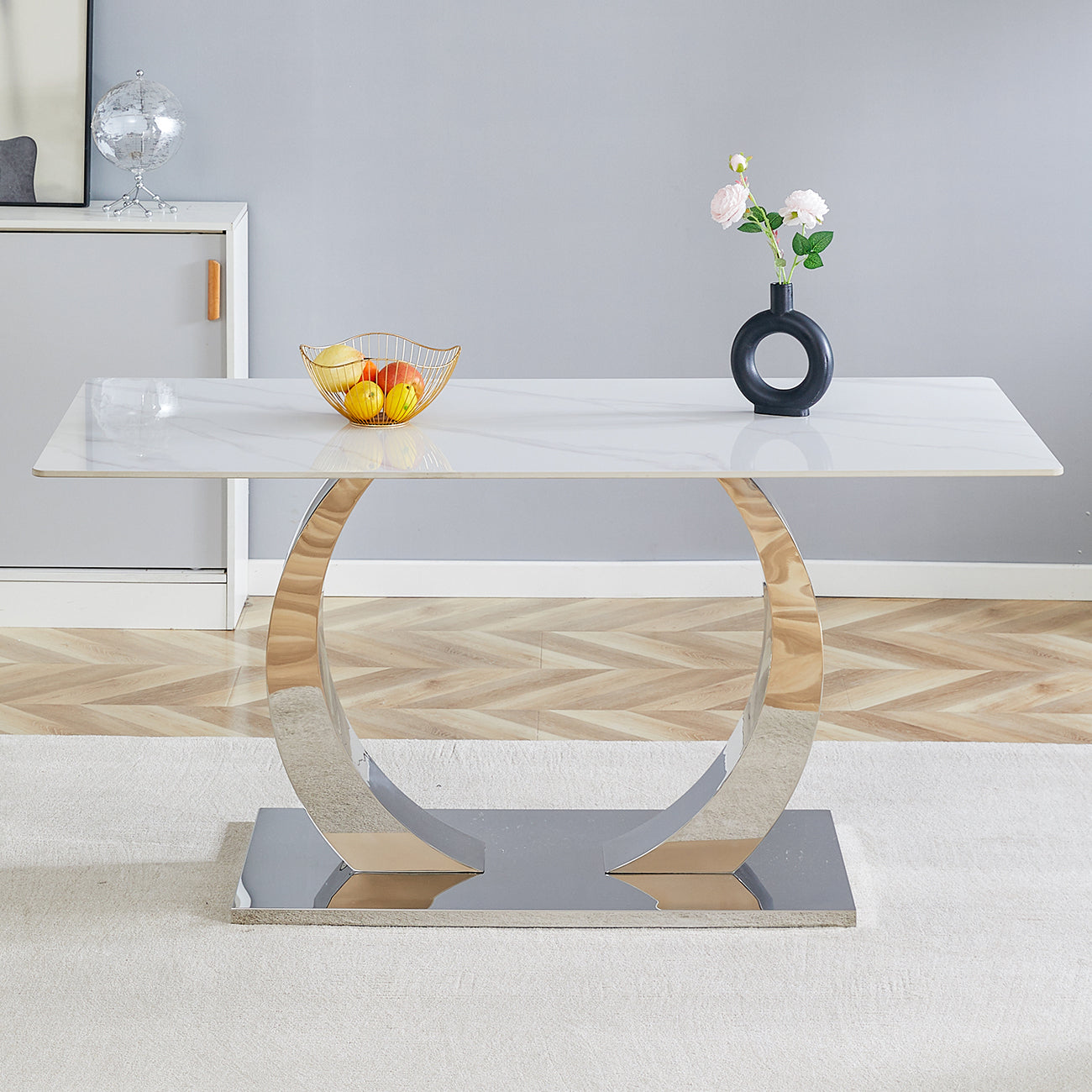 Only Table Top. 63X31.5 Inch White Marble Textured Slate Dining Table A Choice Of Elegance And Durability. White Sintered Stone