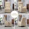 Coolmore Recliner Chair, Electric Recliner Chairs For Adults, Side Pocket Power Reclining Chair Pocket Springs Seat Cushion, Corduroy Fabric Recliner Sofa For Living Room, Bedroom, Home Theater Camel Camel Foam Corduroy