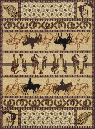 Tribes Gc Yls4009 Beige 7 Ft. 10 In. X 10 Ft. 3 In. Southwest Area Rug Beige Polypropylene