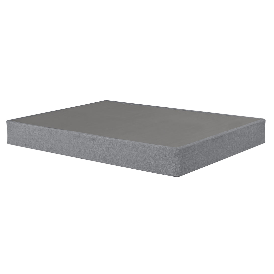 9 In. Full Size Foldable Metal Mattress Box Spring Foundation Bed Base, Modern Bedroom Furniture, Gray Gray Bedroom Contemporary Linen Steel Full