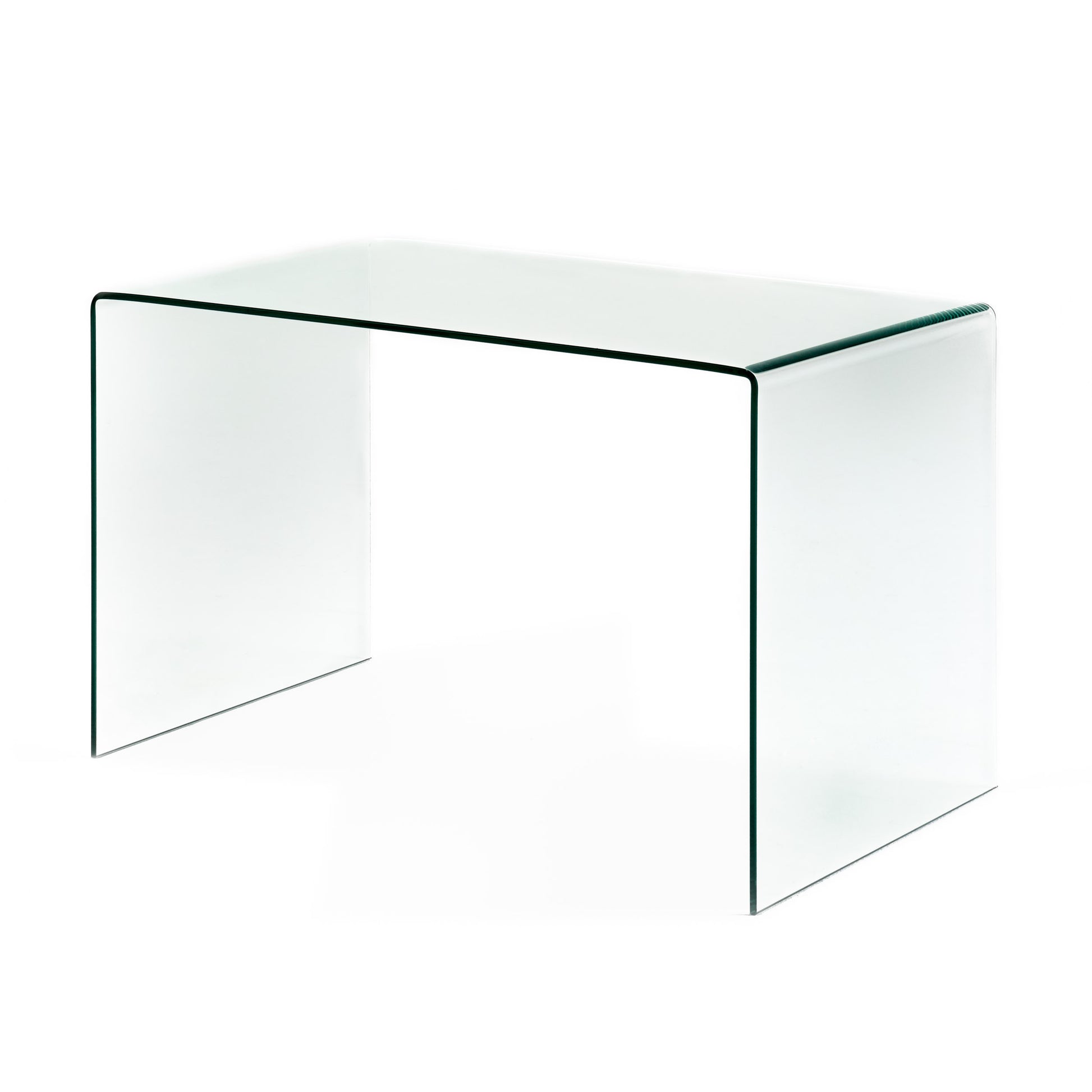 Desk 12Mm Tempered Bent Glass Red Glass