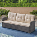 St Marta 3 Saeter Grey Pe Rattan Iron Waterproof Fabric