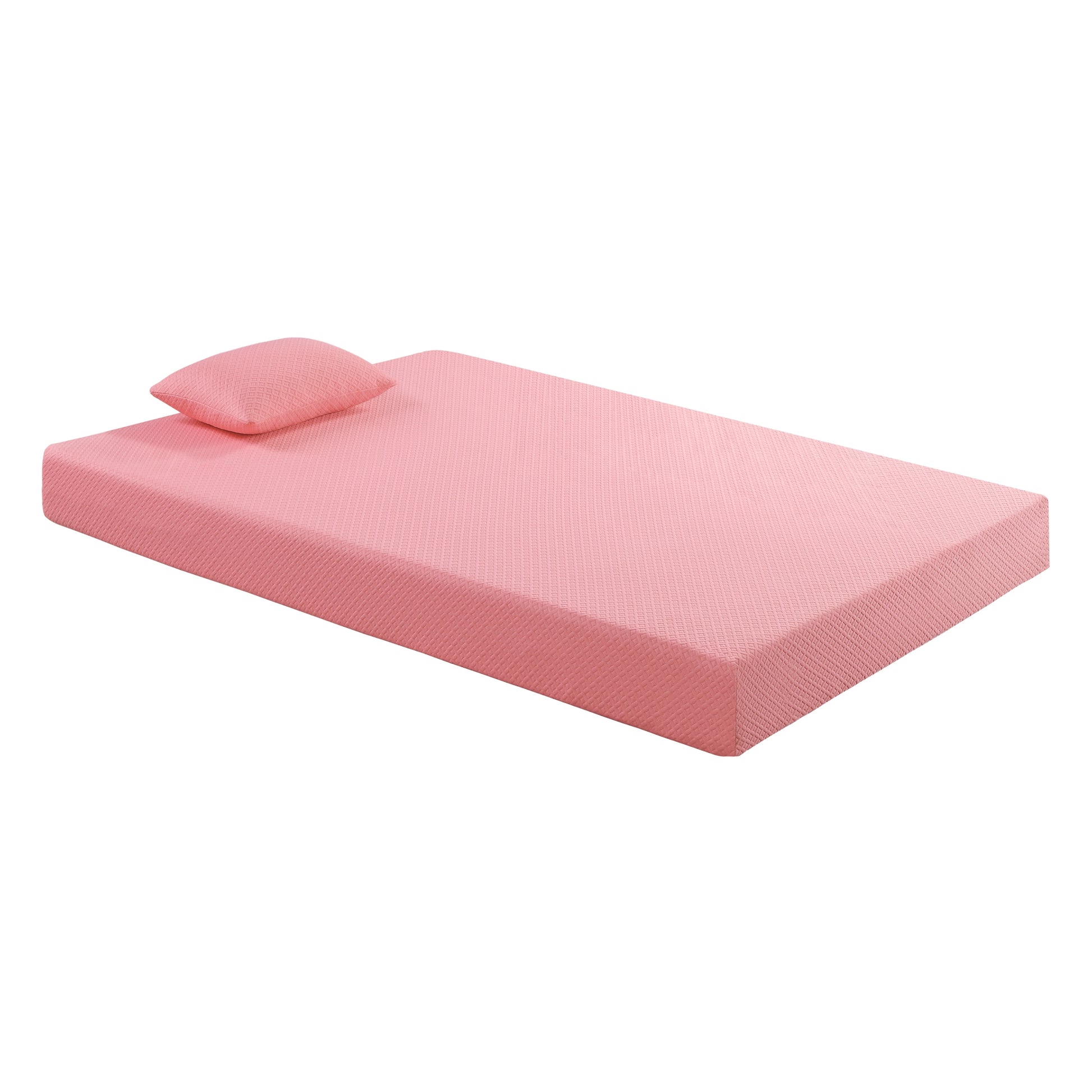 7Inch Full Mattress And Pillow Setfabric Gel Infused Memory Foam Mattress, Pink, Mattress In A Box Full Pink Bedroom Foam