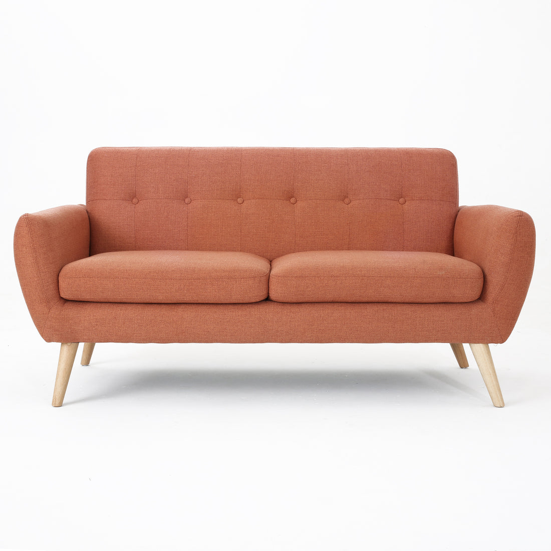 Sofa Burnt Orange Fabric