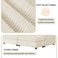 90'' Square Arm Sofa With Removable Back Cushions And 2 Pillows, Couch For Living Room, Office, Apartment Beige Polyester Primary Living Space Pillow Back American Design Polyester