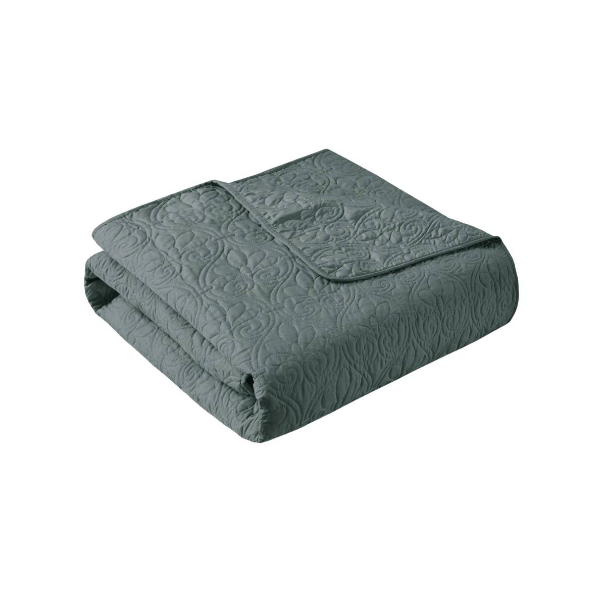3 Piece Reversible Bedspread Set Balsam Green Queen Green Polyester