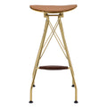 Whiskey And Gold Backless Bar Stools Set Of 2 Orange Bedroom Modern Bar Stools Set Of 2 Fabric Metal