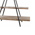 Rustiy Charmed 3 Tier Ramsden Bookshelf Brown Black Wood Metal