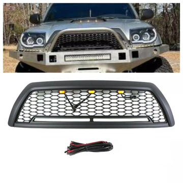 Black Front Grille Fits For Toyota 4 Runner 2006 2009 Honeycomb Grill With Light Matte Black Abs