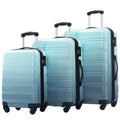 Hardshell Luggage Sets 3 Piece Gradient Color Expandable Suitcase With Spinner Wheels And Tsa Lock Lightweight 20