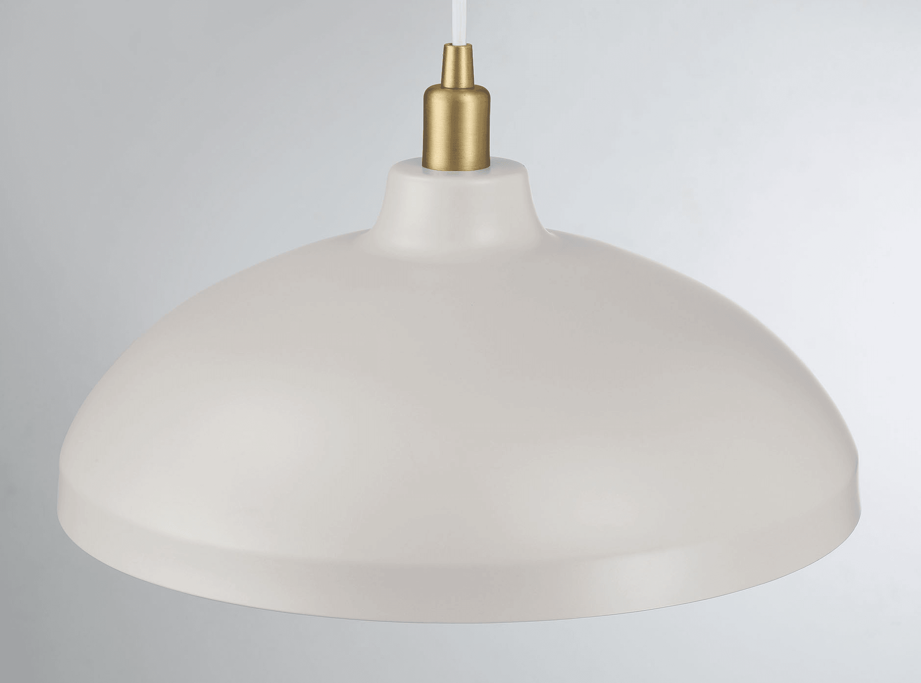 Astral Single Light White Pendant Lamp With Golder Brass Finish For Entrance Kitchen Island 14"D 8"H Gold,White Ceiling Lights Brass