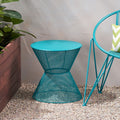 Nevada Side Table Teal Iron