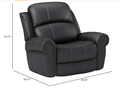 Gliding Recliner Black Pu