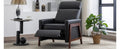 Wood Framed Pu Leather Recliner Chair Adjustable Home Theater Seating With Thick Seat Cushion And Backrest Modern Living Room Recliners, Black Old Sku:Pp289527Aab Black Pu Pu
