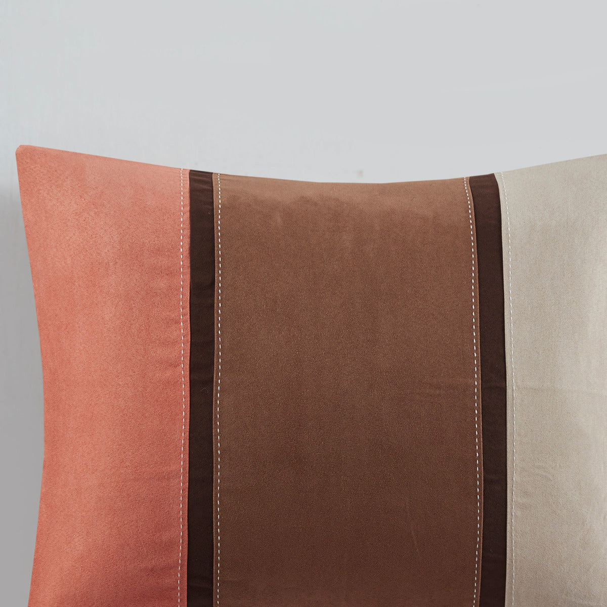 7 Piece Faux Suede Comforter Set Coral King King Coral Polyester