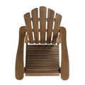 Hollywood Foldable Adirondack Chair Dark Brown Wood