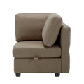 Palmilla Corner Sofa Brown Brown Polyester 1 Seat