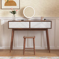 Entryway Table With 2 Carved Panel Drawers, Console Table With Storage Space And Wood Legs,Sofa Table Behind Couch For Hallway, Living Room, Natural Color Natural Particle Board Mdf