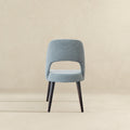 Juliana Mid Century Modern Grey Fabric Dining Chair Set Of 2 Gray Espresso Fabric,Solid Wood