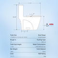 1.1 1.60 Gpf Dual Flush One Piece Toilet, Water Saving Elongated Comfort Height Floor Mounted, Soft Close 1000 Gram Map Flushing Score Toilet, Rose 23T01 Rs Rose Ceramic