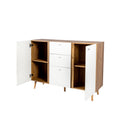 Sideboard Buffet Cabinet With 3 Drawers & 2 Doors,47.24