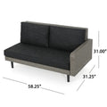 Tahiti Sofa Set Black Pe Rattan Iron Waterproof Fabric