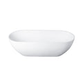 Luxury Handcrafted Stone Resin Freestanding Soaking Bathtub With Overflow In Matte White, Cupc Certified 24S03 59Mw Matte White Bathroom Freestanding Tubs Soaking Center Solid Surface